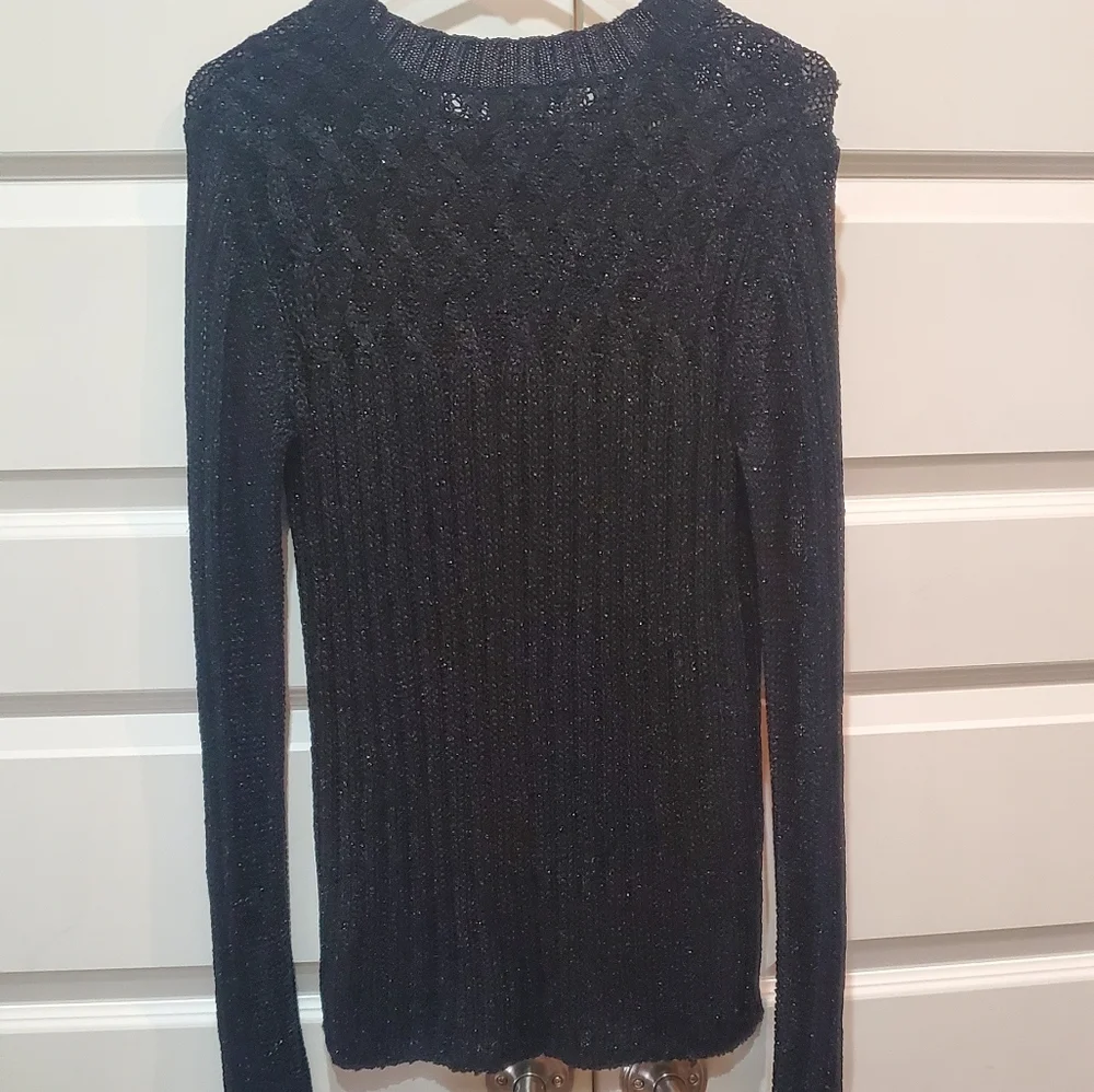 Tory Burch black knit size small womens sweater - Picture 8 of 8